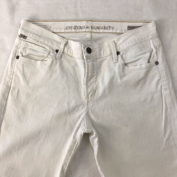 Citizens of Humanity Thompson Medium Rise 29” Skinny white jeans - Picture 3 of 15